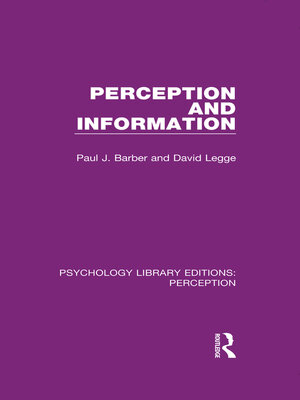 cover image of Perception and Information